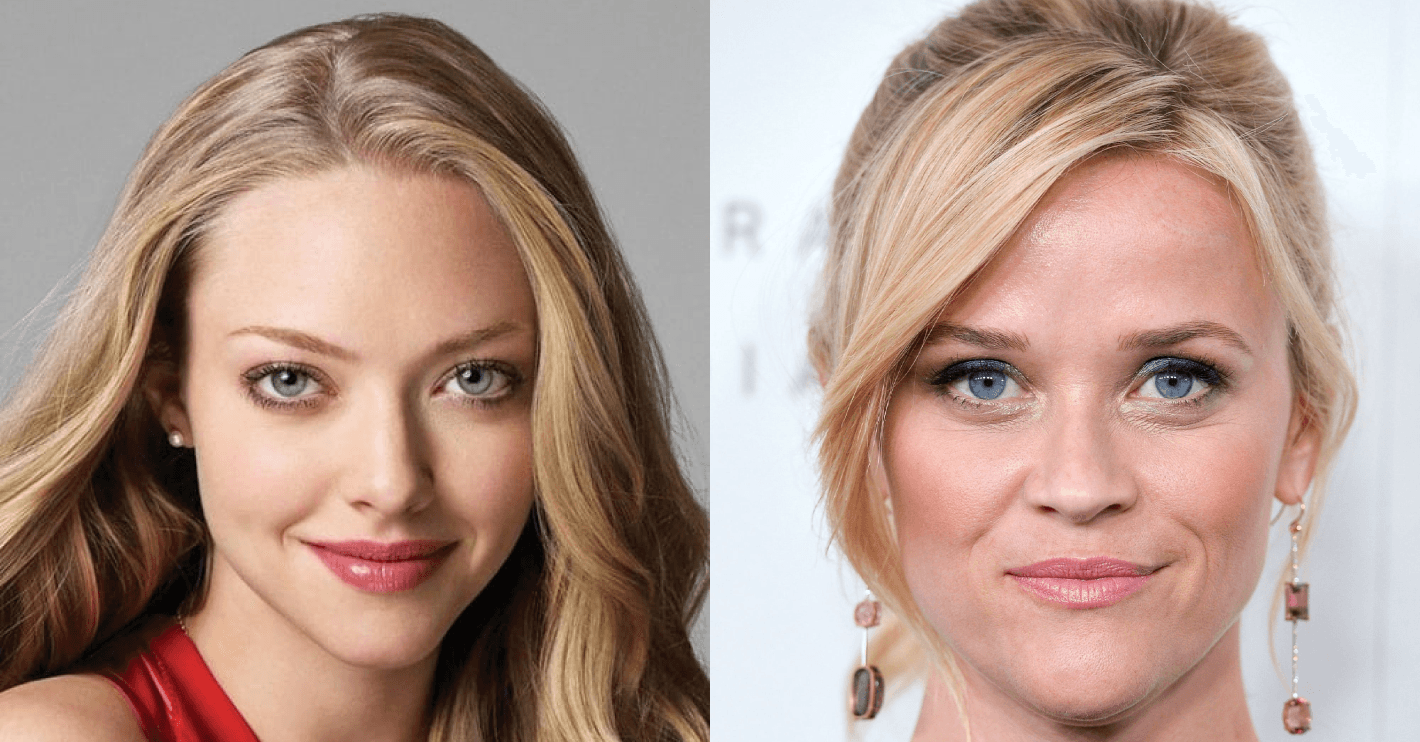 Amanda Seyfried, light spring, and Reese Witherspoon, light summer