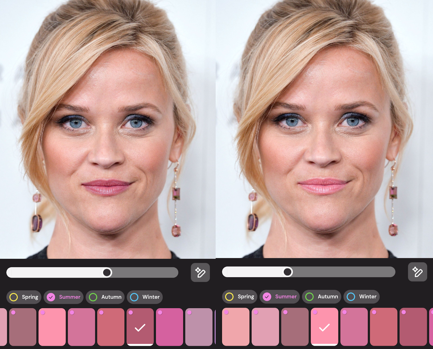 Reese Witherspoon with summer lipsticks